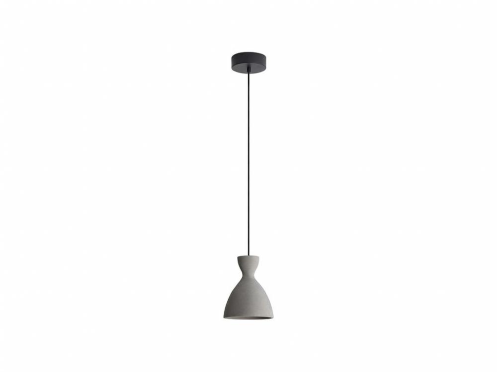 Aethera 7" LED Pendant in Grey Cement
