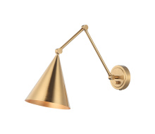 Matteo Lighting S16521AG - Pearson Aged Gold Brass Wall Sconce