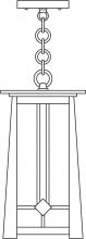 Arroyo Craftsman ABH-7CR-AC - 7" Aberdeen pendant