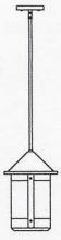 Arroyo Craftsman BSH-8TN-BZ - 8" berkeley stem hung pendant