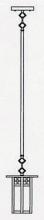 Arroyo Craftsman GSH-6LF-P - 6" glasgow long body stem mount pendant