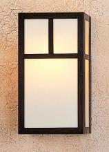 Arroyo Craftsman MS-12TRM-P - 12" mission sconce with t-bar overlay