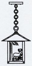 Arroyo Craftsman TRH-9DRF-P - 9" timber ridge pendant with deer filigree