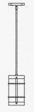 Arroyo Craftsman VSH-7NRM-BK - 7" valencia stem mount pendant - no roof