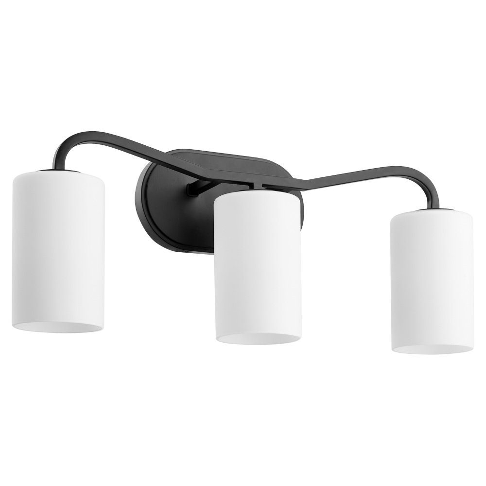 RUTHERFORD 3 LIGHT VANITY - MATTE BLACK