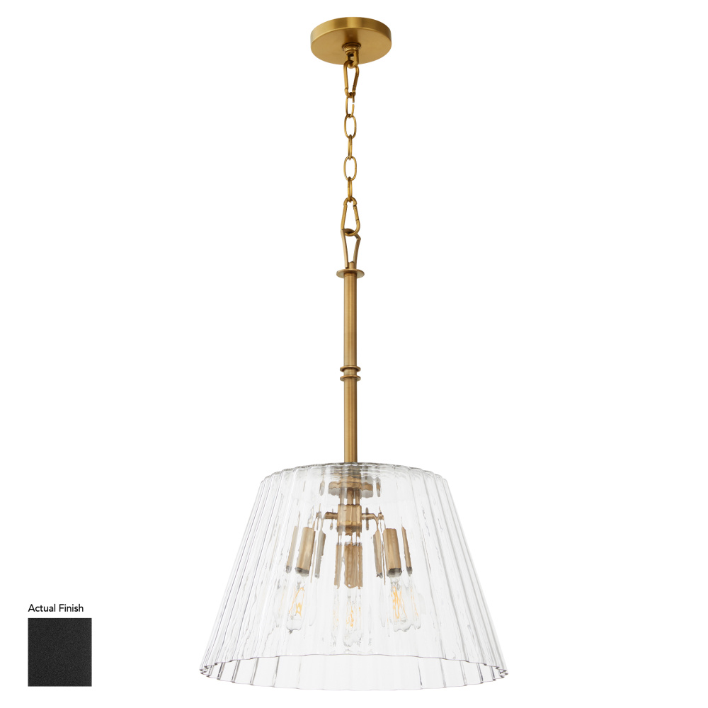 LAWTON 16" PENDANT - MATTE BLACK