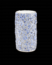 Currey 2000-0035 - Jessamine Blue & White Accent Table