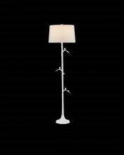 Currey 8000-0158 - Piaf White Floor Lamp